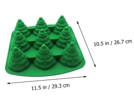 Molde silicona 9 pinitos navidad